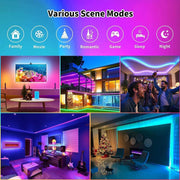 CHARKEE_LED_Lights_25ft/50ft/100ft_USB-Powered,_Music_Sync_RGB_LED_Strip_Lights_for_Bedroom/TV_Backlight/Gaming_Lighting,_Color_Changing_Bluetooth_Led_Lights_IR_Remote&App_Control