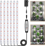 16''_2/4/6_Bars_Grow_Light_Strips_for_Indoor_Plants_with_Auto_ON/Off_Timer_6/12/18H,_5_Dimmable_Levels_for_Shelves_Plant_Growing(Pack_1)