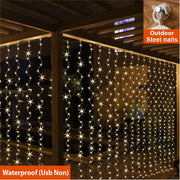 ZSJWL_300_LED_Curtain_Fairy_Lights_with_Remote,_8_Modes_9.8_×_9.8_Ft_Curtain_String_Light_USB_Plug_in,_Twinkle_Silver_Wire_Lights_for_Bedroom_Window_Chrismas_Wedding_Party,_Warm_White