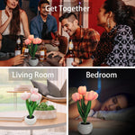 Flower_Table_Lamp_Tulip_Desk_LED_Night_Light_for_Home_Living_Room_Decor_Artificial_Flower_with_Vase_Table_Centerpieces_for_Birthday_Holiday_Party_Wedding_Room_Decoration_(Pink)…