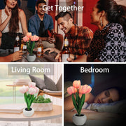 Flower_Table_Lamp_Tulip_Desk_LED_Night_Light_for_Home_Living_Room_Decor_Artificial_Flower_with_Vase_Table_Centerpieces_for_Birthday_Holiday_Party_Wedding_Room_Decoration_(Pink)…