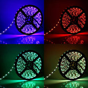 SUPERNIGHT_LED_Strip_Lights,_16.4FT_5M_SMD_5050_Waterproof_300LEDs_RGB_Color_Changing_Flexible_LED_Light_Strip_for_Bedroom,_TV_Back_Lighting,_Christmas,_Valentine's_Day_(Black_PCB)