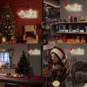 Allball_Merry_Christmas_Neon_Signs_for_Wall_Decor,_LED_Santa_Hat_Neon_Light_USB_Powered,_for_Christmas_Party_Gift_Birthday_Party_Bar_Living_Room_Bedroom_Children'S_Room_Wall_Decor(16.8_*_8.2_In)