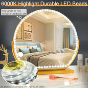LED_Vanity_Mirror_Lights_for_Makeup_Dressing_Table_Vanity_Set_13ft_Flexible_LED_Light_Strip_Kit_6000K_Daylight_White_with_Dimmer_and_Power_Supply,_DIY_Mirror,_Mirror_not_Included