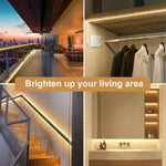 OMIKA_COB_LED_Strip_Lights,_6.56FT_Warm_White/Cool_White/Natural_White/Red/Green/Pink/Blue_Battery_Powered_640LED_LED_Strip_Lights_with_Remote_Control_Timer_Dimmable_Flexible_Cuttable_Tape_Lights_for_Cabinet_Shelves_Bedroom