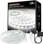 dalattin_White/Warm_White_LED_Strip_Lights,_16.4FT/20FT/40FT/50FT_Dimmable_Super_Bright_24V_Led_Tape_Light_6500K_360_LEDs_Lights_for_Bedrooms,_Mirror,_Kitchen,_Home_Decoration