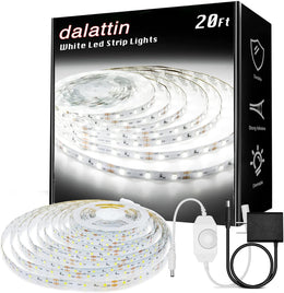 dalattin_White/Warm_White_LED_Strip_Lights,_16.4FT/20FT/40FT/50FT_Dimmable_Super_Bright_24V_Led_Tape_Light_6500K_360_LEDs_Lights_for_Bedrooms,_Mirror,_Kitchen,_Home_Decoration