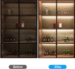 JUSJUBR_LED_Lights_for_Shelves,_6_PCS_20_Inch_Dimmable_Flexible_COB_LED_Strip_Lights_for_Cabinet,_Display_Case,_Bookshelf,_Kitchen,_Wardrobe_and_Closet,_Under_Cabinet_Lighting_Cold_White_6000K