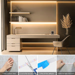 echosari_Strip_Lights_Battery_Operated,_3.3FT_Tape_Light_with_Self-Adhesive_Timer_Dimmable_Cuttable_Remote_Control_for_Indoor_Stairs_Cabinets_Shelves_TV_Home_Decor_(Warm_White/Cool_White)