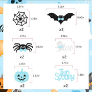 Halloween_Two_Spooky_Cupcake_Toppers_Birthday_Decorations_for_2_Year_Old_Boy,_36Pcs_Ghost_Dessert_Table_Blue_Black_Cupcake_Toppers_Decors_Birthday_Celebration_Party_Favor_Supplies