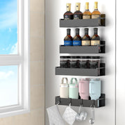 4_Pack_Magnetic_Spice_Rack_Organizer_for_Refrigerator_and_Oven,_Black_Fridge_Organizers_and_Storage_for_Kitchen