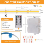 OMIKA_COB_LED_Strip_Lights,_6.56FT_Warm_White/Cool_White/Natural_White/Red/Green/Pink/Blue_Battery_Powered_640LED_LED_Strip_Lights_with_Remote_Control_Timer_Dimmable_Flexible_Cuttable_Tape_Lights_for_Cabinet_Shelves_Bedroom