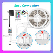 60ft/100ft/120ft_Bluetooth_LED_Strip_Lights,SMD_5050_Music_Sync_LED_Lights_Strip,RGB_Color_Changing_LED_Lights_with_Remote,Smart_Phone_APP_Control,LED_Lights_for_Bedroom,Ceiling,Room_DIY