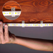 ATB-_100PACK_Outdoor_LED_Strip_Light_Mounting_Bracket_Fixing_Clips,One_Side_Clips_with_102_Pieces_Screws,Ideal_for_10_mm_and_12mm_Width_Silicone_Tube_IP67_Waterproof_Strip,_Clear