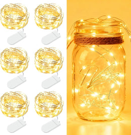 6/12_Pack_Fairy_Lights_Battery_Operated_-_7ft_20_LED_Twinkle_Lights_Copper_Wire_Mini_String_Lights_Firefly_Lights_for_Mason_Jars_DIY_Crafts_Christmas_Wedding_Party_Centerpiece_Table_Decor,_Warm_White/_Cool_White
