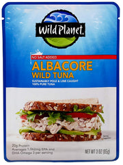 Wild_Planet_Wild_Albacore_Tuna,_No_Salt_Added,_Sustainably_Wild-Caught,_Kosher,_Gluten_Free,_Keto_and_Paleo,_3rd_Party_Mercury_Tested,_3_Ounce_Pouch_(Pack_of_1)