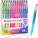 WY_WENYUAN_Cute_Pens,_Pastel_Ballpoint_Pens_Bulk,_Fine_Point_Smooth_Writing,_Black_Ink_1.0_mm_Journaling_Office_Supplies_for_Women_&_Men,_Note_Taking