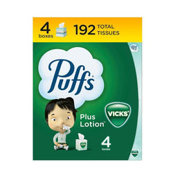 Puffs_Plus_Lotion_with_Vicks_Facial_Tissues,_4_Cubes,_48_Tissues_per_Box_Pack_Napkin