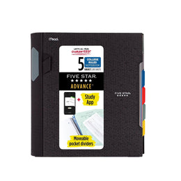 Five_Star_Spiral_Notebook_+_Study_App,_5_Subject,_College_Ruled_Paper,_Advance_Notebook_with_Spiral_Guard,_Movable_Tabbed_Dividers_and_Expanding_Pockets,_8-1/2