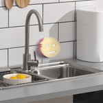 Sponge_Holder,_Sink_Caddy_for_Scrub_Sponges_with_Suction_Cup_Installation,_Kitchen/Bathroom_Sink_Sponge_Storage,_Self_Draining,_Dishwasher_Safe_for_Holding_Smiley_Sponges_(Sponges_Not_Included),1pcs_Organiser_Plastic_Rack_Smooth