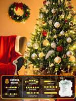 4_Pack_100_LED_Fairy_Lights_Battery_Operated_with_Remote,_33FT_Waterproof_Twinkle_Lights_with_Timer_&_8_Modes,_Fairy_String_Light_Outdoor_Indoor_for_Bedroom_Classroom_DIY_Christmas_Decor_(Warm_White)