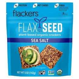 Flackers_Organic_Sea_Salt_Flaxseed_Crackers,_5_Ounce_1-Pack,_Gluten_Free,_Non_GMO,_Vegan,_Keto_Snack,_9g_Fiber,_1g_Net_Carb