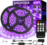 50_Ft/66FT_Black_Light_Strip_&_Remote,_900LEDs,_Dimmable_12V_Flexible_Black_Lights_for_Glow_Party,_Bedroom,_Hallween,_Fluorescent_Tapestry_Poster,_3_Light_Modes,_Non-Waterproof