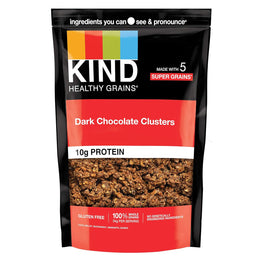 KIND_Healthy_Grains_Granola,_Dark_Chocolate_Clusters,_Healthy_Snacks,_Gluten_Free,_100%_Whole_Grains,_10g_Protein,_11oz,_1_Count
