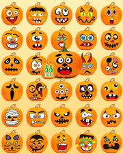 Greingways_Halloween_Pumpkin_Stickers,_Make_88_Funny_Face_Pumpkin_Decorating_Kit_for_Party_Decorations,_Pumpkins_Painting_Kit_Halloween_Crafts_Gifts_Games_for_Kids