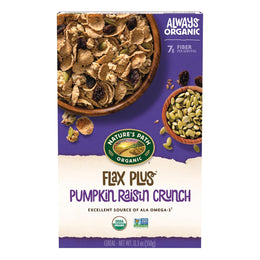 Nature's_Path_Organic_Flax_Plus_Pumpkin_Raisin_Crunch_Cereal,_12.3_oz_(Pack_of_1),_Non-GMO