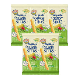 Earth's_Best_Organic_Baby_Food,_Dissolvable_Teething_Snack_for_Babies_6_Months_and_Older,_Garden_Veggie_Crunchy_Sticks,_.56_oz_Pack_(Pack_of_5)
