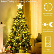 aneeway_Christmas_Tree_Lights_with_Star_Toppers,_410_LED_Christmas_Lights_with_8_Modes_&_Memory_Function,_6.6FT_x_16_String_Lights_with_Remote_Control_&_Timing_for_Xmas_Ornaments_-_Warm_White