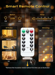 Brightown_300_LED_Fairy_Curtain_Lights,_Warm_White/Purple/White/Pink__Curtain_String_Lights,_USB_Plug_in_8_Lighting_Modes_Christmas_Decoration,_Hanging_Lights_with_Remote_for_Bedroom_Indoor_Weddings_Dorm