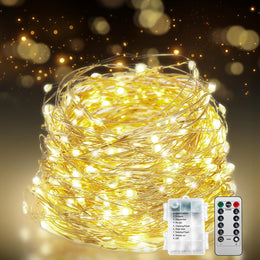 200_LED_67Ft_Fairy_Lights_Battery_Operated_with_Remote，Waterproof_String_Lights_for_Indoor_&_Outdoor,8_Modes_Christmas_Lights_for_Christmas_Tree,Bedroom,_Party,Wedding_Decor