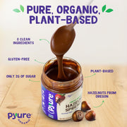 Pyure_Keto_Hazelnut_Chocolate_Spread_|_Sugar-Free,_Low_Carb,_Vegan_Nutella_Alternative_|_2g_Net_Carbs,_Gluten-Free,_Peanut-Free,_Plant-Based,_Non-GMO,_Keto_Snack,_Vegan_Sweets_|_13_oz_Jar