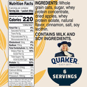 Quaker_Protein_Instant_Oatmeal,_Apple_Cinnamon,_12g_Protein_per_Serving,_Whole_Grains,_No_Artificial_Flavors,_No_Added_Colors,_2.11_oz_Packets,_(6_Pack)