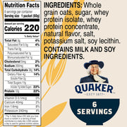 Quaker_Protein_Instant_Oatmeal,_Maple_Brown_Sugar,_12g_Protein_per_Serving,_Whole_Grains,_No_Artificial_Flavors,_No_Added_Colors,_2.11_oz_Packets,_(6_Pack)