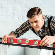 WORKPRO_12_Inch_Torpedo_Level,_Magnetic_Small_Leveler_Tool,_Plumbing_Level_with_Pitch_Vial,_Aluminum_Reinforced,_4_Bubbles,_V-Groove_for_Conduit_Bending