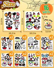 Greingways_Halloween_Pumpkin_Stickers,_Make_88_Funny_Face_Pumpkin_Decorating_Kit_for_Party_Decorations,_Pumpkins_Painting_Kit_Halloween_Crafts_Gifts_Games_for_Kids