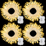 4_Pack_Battery_Christmas_Light_String_16.5Ft_50_LED_Clear_Wire_Sting_Lights_Christmas_Tree_Wrapped_Lights_Timer_8_Modes_Auto_On/Off_Christmas_Fairy_Lights_for_Indoor_Outdoor_Patio_Wreath_Garden_Deck