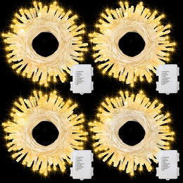 4_Pack_Battery_Christmas_Light_String_16.5Ft_50_LED_Clear_Wire_Sting_Lights_Christmas_Tree_Wrapped_Lights_Timer_8_Modes_Auto_On/Off_Christmas_Fairy_Lights_for_Indoor_Outdoor_Patio_Wreath_Garden_Deck