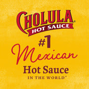 Cholula_Hot_Sauce,_Extra_Hot,_Product_of_Mexico,_Blend_of_Arbol_&_Piquin_Peppers_for_Bringing_Extra_Hot_Heat_to_Tacos,_Eggs,_Pizza_and_More,_5_fl_oz