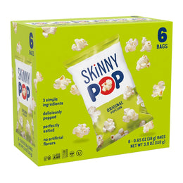 SkinnyPop_Popcorn,_Original,_Whole_Grain,_Dairy-Free_Snack,_0.65oz_Bags_(6ct)