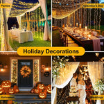 LED_Connectable_Christmas_Tree_Lights,_End-to-End_Plug_8_Modes_Indoor_Lights_with_Timer,_Outdoor_Indoor_Fairy_Lights_Christmas_Tree,_Patio,_Garden,_Party,_Wedding,_Holiday