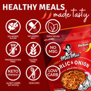 MaeMai_Medium_Spice_(SPICY)_-_Crispy_Onions_&_Garlic_Flakes_-_Crunchy_All-Purpose_Seasoning,_Keto,_Salad_Toppings,_Fried_Onions_-_Ramen,_Rice_Seasoning,_Vegan,_Gluten-free_|_3.17oz_(90g)