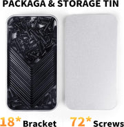 18PCS_L_Bracket_Corner_Bracket,_FATLODA_Stainless_Steel_L_Brackets_for_Shelves,_Black_Small_Right_Angle_Bracket,_Metal_Corner_Brace_for_Wood_Furniture_Cabinet_Chair_with_72PCS_Screws_(1.57x1.57_in)