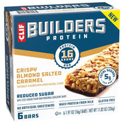 CLIF_BUILDERS_Protein_Bars_-_Crispy_Almond_Salted_Caramel_-_Reduced_Sugar_-_Gluten_Free_-_16g_Protein_-_No_Artificial_Sweeteners_-_1.97_oz._(6_Pack)