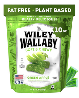 Wiley_Wallaby_Licorice_10_Ounce_Classic_Gourmet_Soft_&_Chewy_Australian_Green_Apple_Licorice_Candy_Twists,_1_Pack