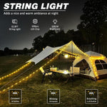 DIBMS_1-Pack_Camping_String_Light_w/Lamp,_19FT/32.8FT_Rechargeable_Waterproof_LED_Hanging_Light_for_Outdoor_Camping_Awning_Tent_Garden_Party_Festival_Decor