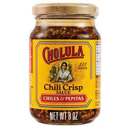 Cholula_Chili_Crisp_Sauce,_Chiles_&_Pepitas,_Crunchy_Topping_for_Tacos,_Tostadas,_Eggs,_Pizza_and_More,_8_oz